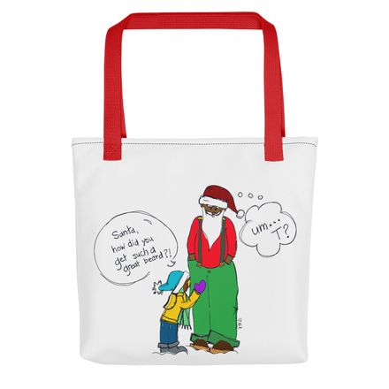 sanTa's beard tote bag