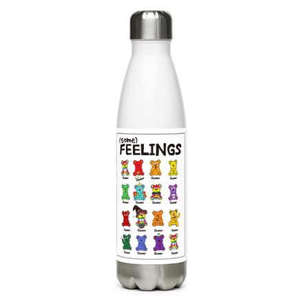 All Feelings Are Queer Water Bottle