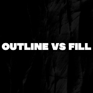 OUTLINE vs FILL MOGRT