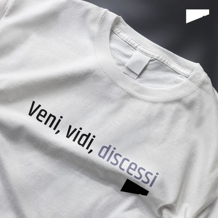 / Veni, Vidi, Discessi (I Came, I Saw, I Left Early) / t-shirt