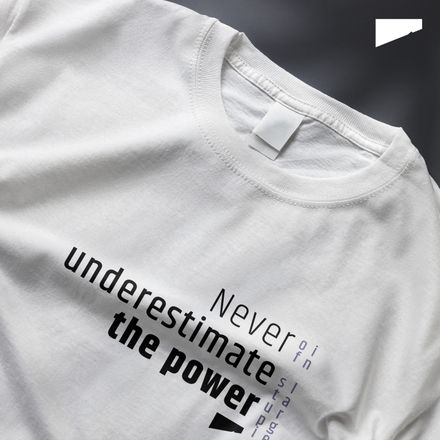 / Never Underestimate the Power of Stupid People in Large Groups / t-shirt / light