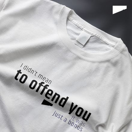 / I Didn’t Mean to Offend You. It Was Just a Bonus / t-shirt / light