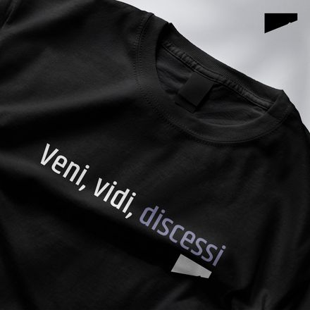 / Veni, Vidi, Discessi (I Came, I Saw, I Left Early) / t-shirt