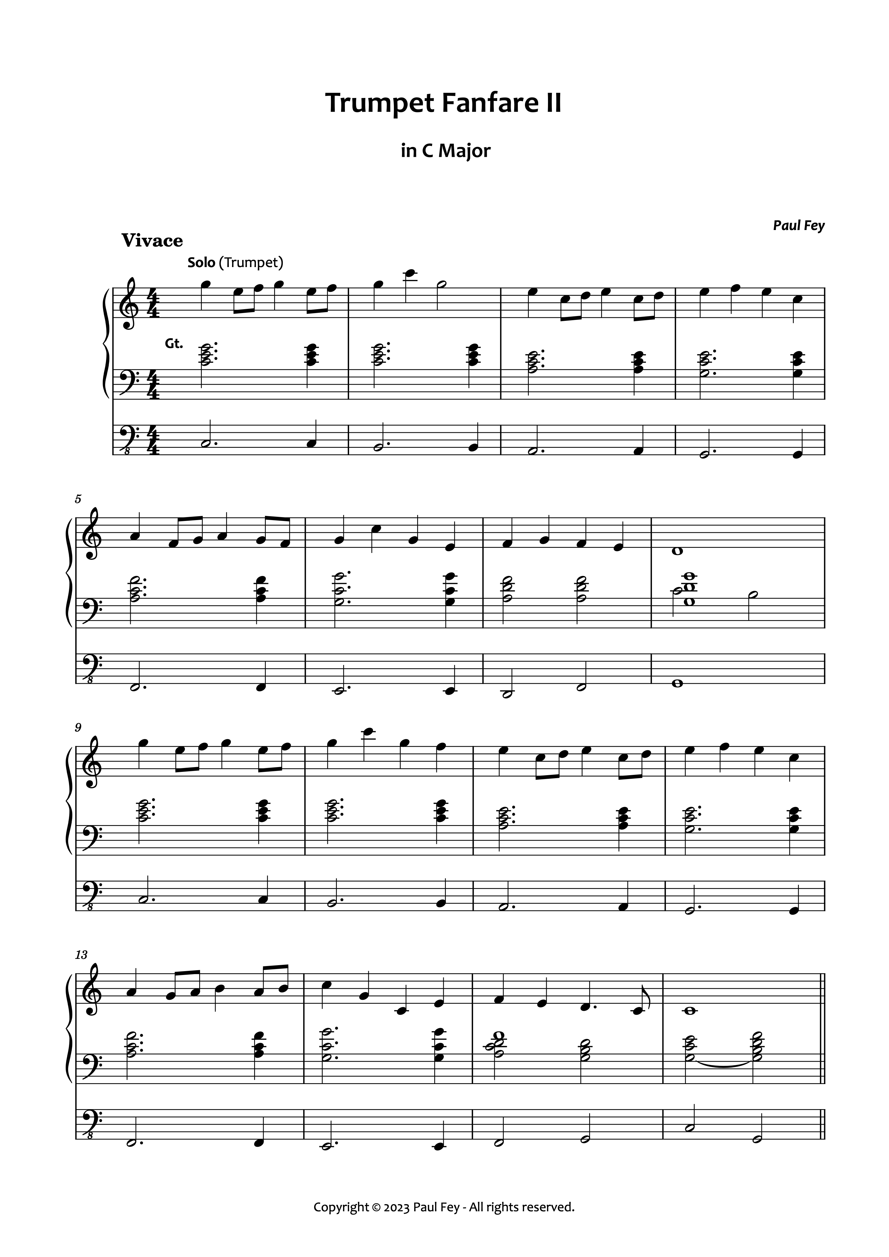 Trumpet Fanfare II (Sheet Music)