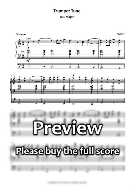 Trumpet Tune in C-Major (Sheet Music)