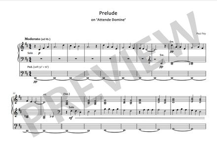 Prelude on &#x27;Attende Domine&#x27; (Sheet Music)