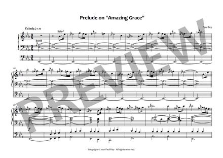 Prelude on &#x27;Amazing Grace&#x27; (Sheet Music)