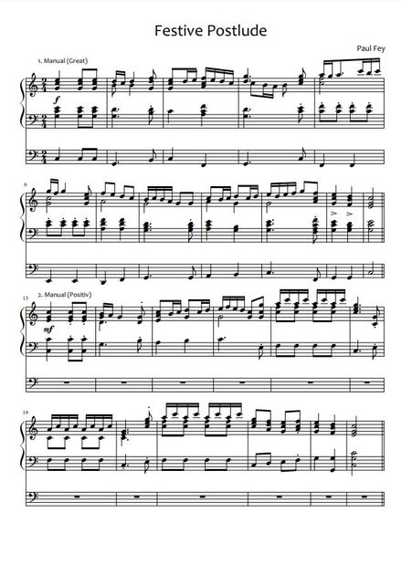 Festive Postlude in C Major (Sheet Music)