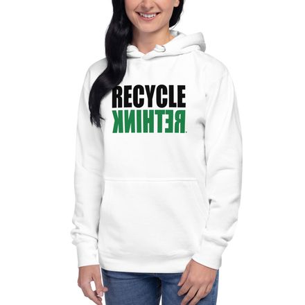 "RECYCLE RETHINK" Unisex Adult Hoodie