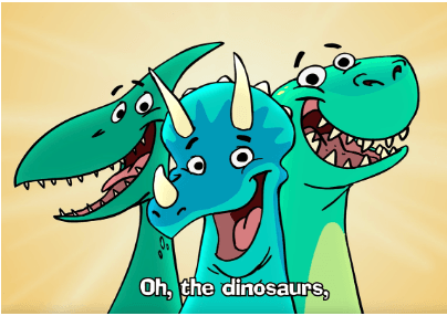 "Oh, the Dinosaurs!" Animated Music Video