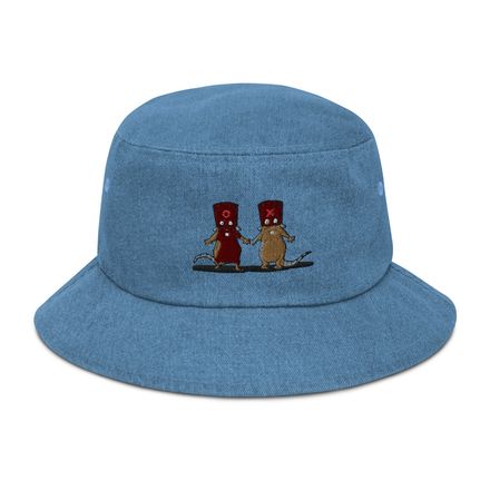 "Rats in Love" Denim Hat