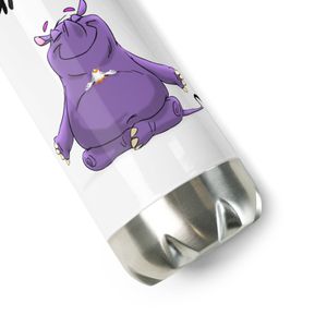 "Meditating Rhino" Stainless Water Bottle
