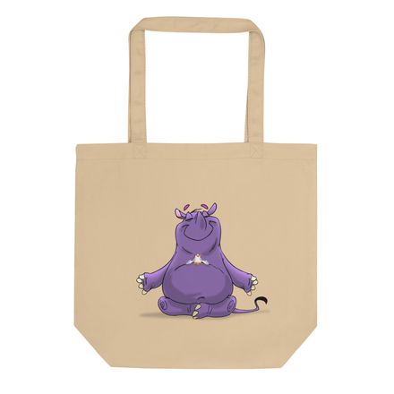 "Meditating Rhino" Eco Tote Bag