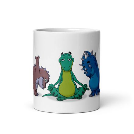"Coffee with Yogasaurs" Mug