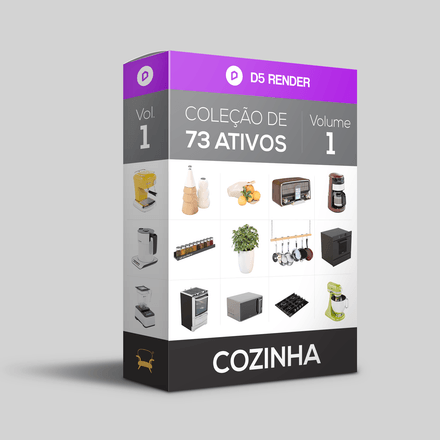 Coleção de 73 Ativos de Cozinha Volume 1 - D5 Render