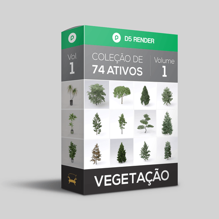 Coleção de 74 Ativos de Vegetação Volume 1 - D5 Render