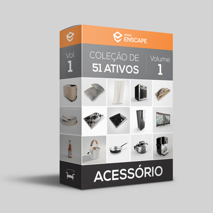 Coleção de 51 Ativos de Acessórios Volume 1 - Enscape