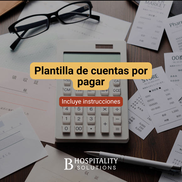 Plantilla cuentas por pagar 
