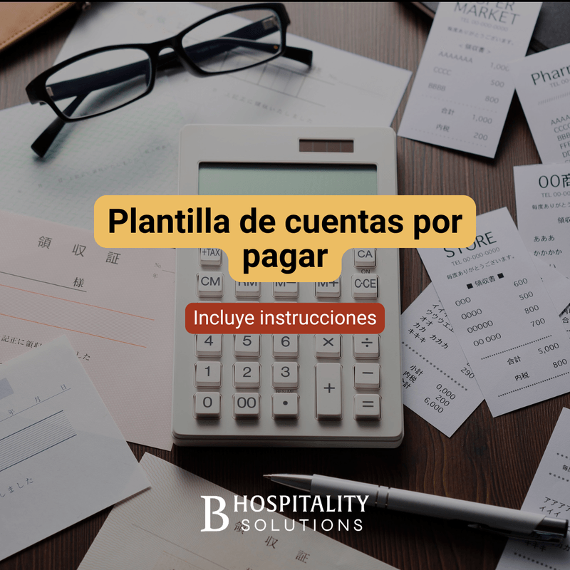 Plantilla cuentas por pagar 