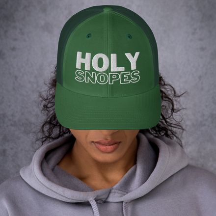 Holy Snopes Trucker Hat