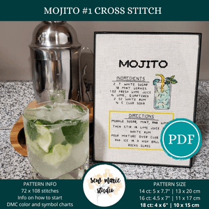 Mojito Cross Stitch Recipe