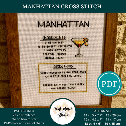 Manhattan Cross Stitch Recipe