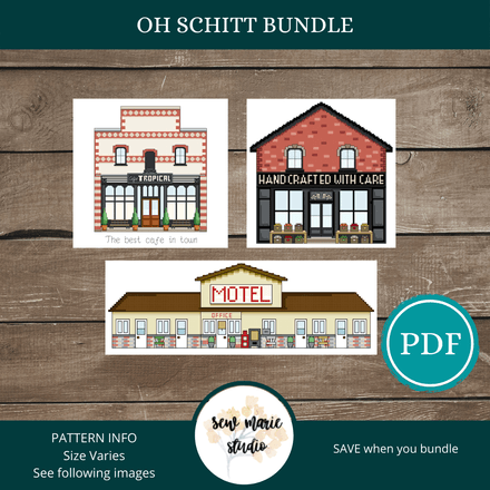 OH SCHITT! Bundle of 3 Cross Stitch PDF Patterns