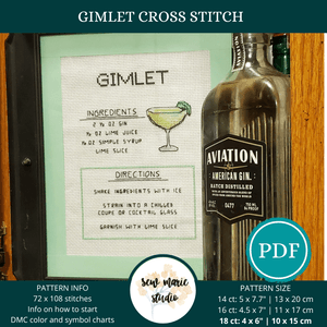 Gimlet Cross Stitch Recipe