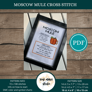 Moscow Mule Cross Stitch Recipe