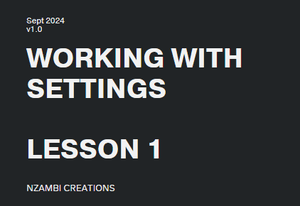 MASTERING PIXIGATE - LESSON 1