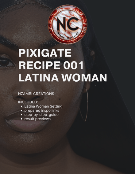 PIXIGATE RECIPE 001: LATINA WOMAN