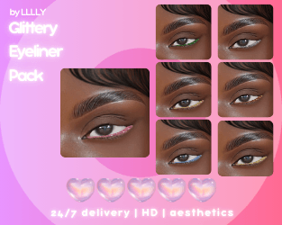 glittery eyeliner pack