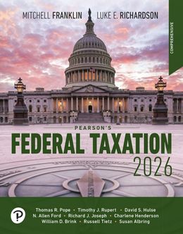Pearson's Federal Taxation 2026 Comprehensive 39th Edition