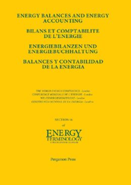 Energy Balances and Energy Accounting: Energiebilanzen und Energiebuchhaltung