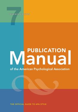 Publication Manual of the American Psychological Association 7th Edition 