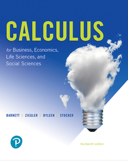 Calculus for Business, Economics, Life Sciences, and Social Sciences 14th Edition