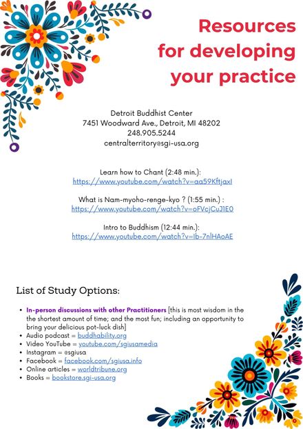 Happy No Matter What : Reference document listing Resources for Developing Your Practice
