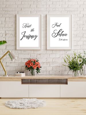 Trust The Journey &amp; Find Solace In The Unknown - Printable Wall Art Quotes