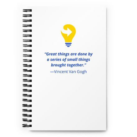 Great things are done. Notebook