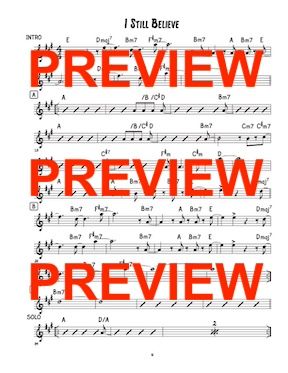 I still believe Larry Carlton sheet music lead