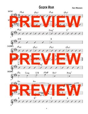 golden hour Kacey musgraves sheet music lead