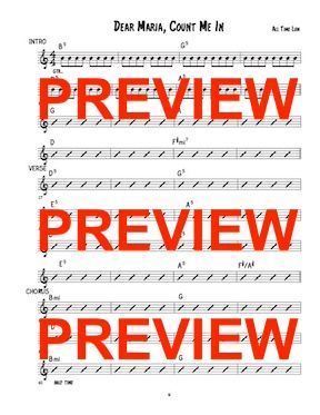 dear Maria count me in all time low sheet music lead