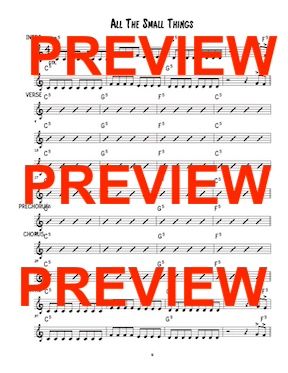 All The Small Things - Blink-182 - Sheet Music