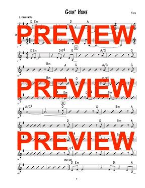 goin going home toto sheet music lead
