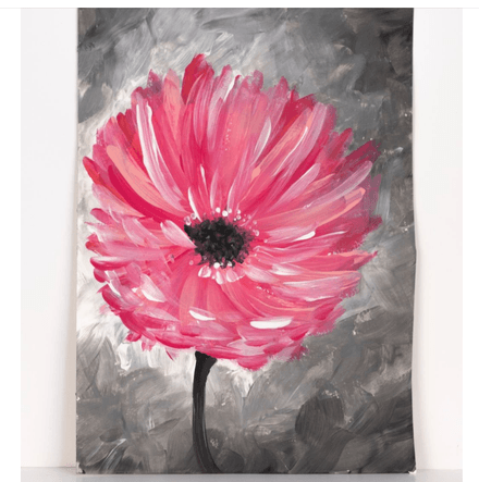 Pink + Green Flower Paint Kit. Gift Boxed.