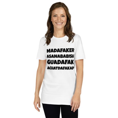 Funny MAGA Spanish Phonetic T-Shirt | Madafaker Asanababish Guadafak Achatdafakup