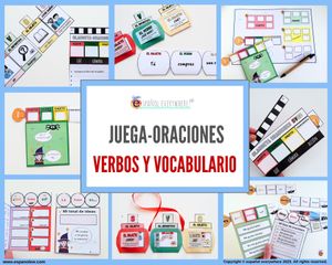 ✂💻 MEGA PACK JUEGA-ORACIONES 📝 Formación · Conjugación · Repaso 🏪 En el mercado