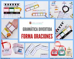 🔎 BUSCA-ORACIONES 🎯 Formación oraciones✍ Conjugación · Repaso 🏪 En el mercado
