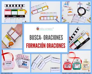 🔎 BUSCA-ORACIONES 🎯 Formación oraciones✍ Conjugación · Repaso 🏪 En el mercado