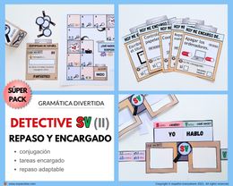 💻 DETECTIVE SV (II) Repaso, Tareas y Conjugación 🔎 Conjugación · 🎯 Repaso · 🏅 Tareas encargado